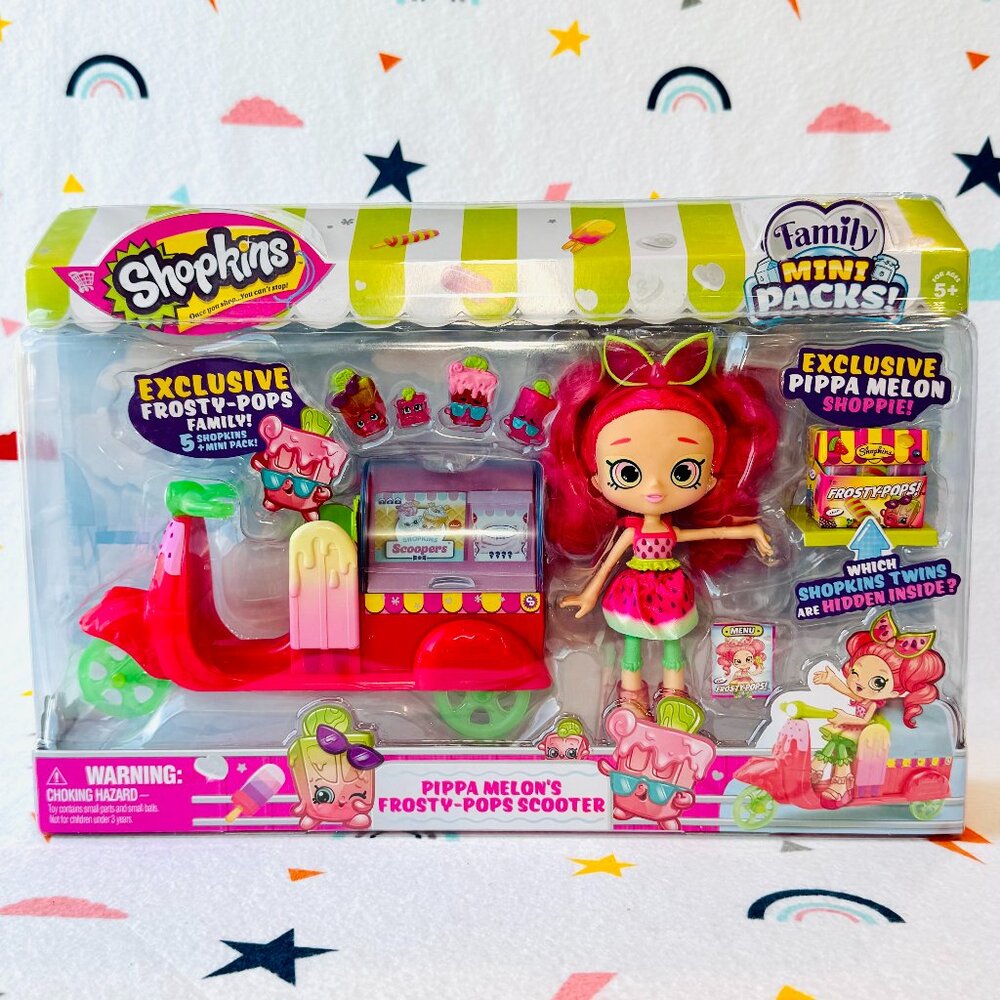 NEW Shopkins Pippa Melon's Frosty-Pops Scooter
